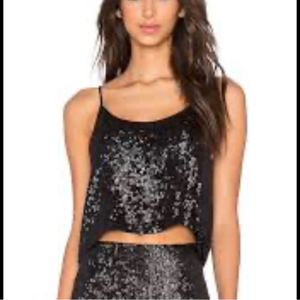 MLV Sequin Crop Tank